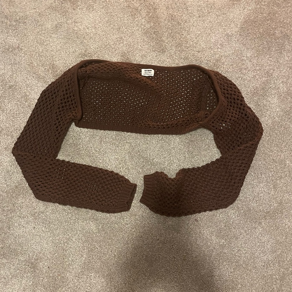 Brown Cotton On Knit Sleeves ( Size XS/S )
